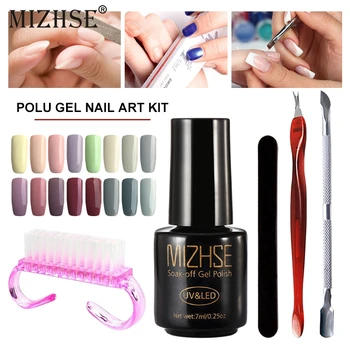 

MIZHSE 7pcs UV Gel Nail Polish Set Manicure Kit Acrylic Nail Kit Unhas De Gel Kit Vernis Semi Permanant Uv Acrylic Nail Manucure