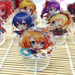 1 шт. Новая мода Kawaii Lovelive акриловая подставка модель игрушки пластина Держатель фигурки кулон игрушка для детей подарок