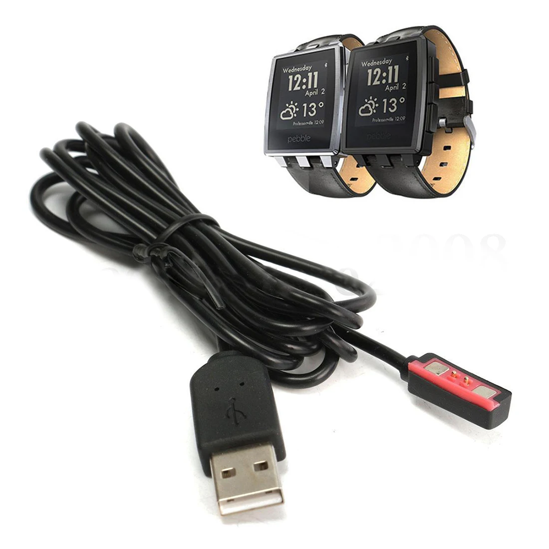 USB Megnetic зарядный кабель для гальки стали 2 Смарт-часы наручные часы