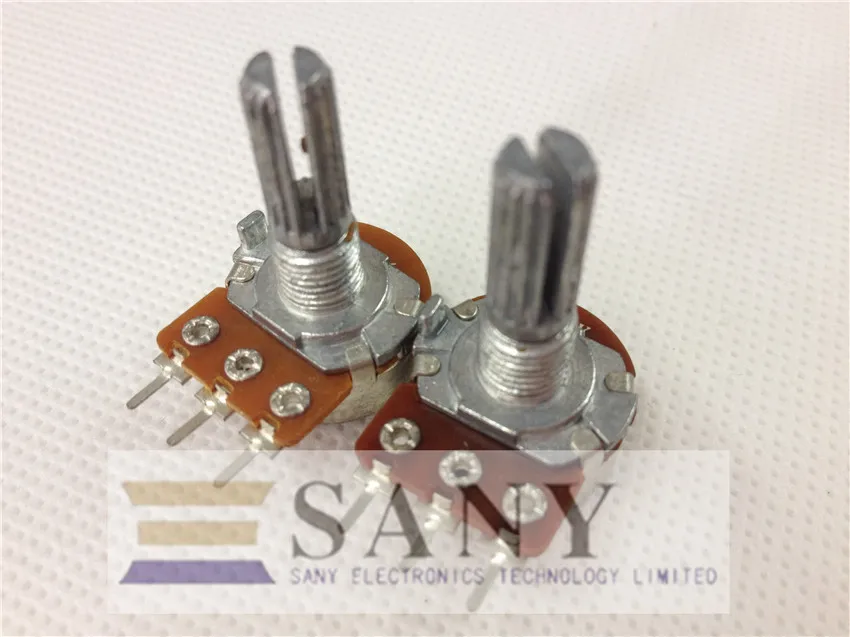 

[BELLA]Imported diaphragm Single stepping potentiometer A10K A20K A50K A100K A250K A500K 15MM--50PCS/LOT