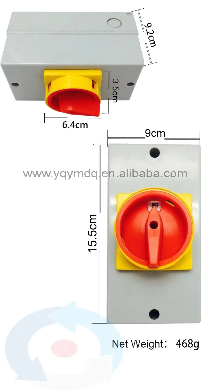 Поворотный кулачковый переключатель бинарный кодовый поворотный переключатель Водостойкая крышка коробка 3 P 32A навесной замок sitch ON-OFF YMD11-32D