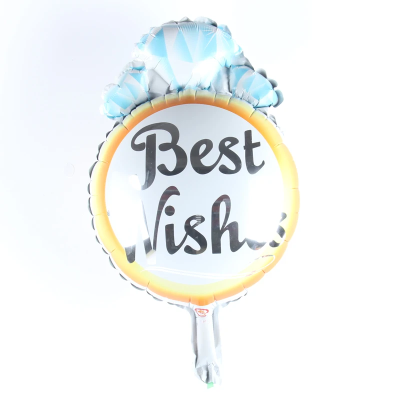 1pcs Mini Best Wishes Hand held Balloon Foil helium Balloons wedding