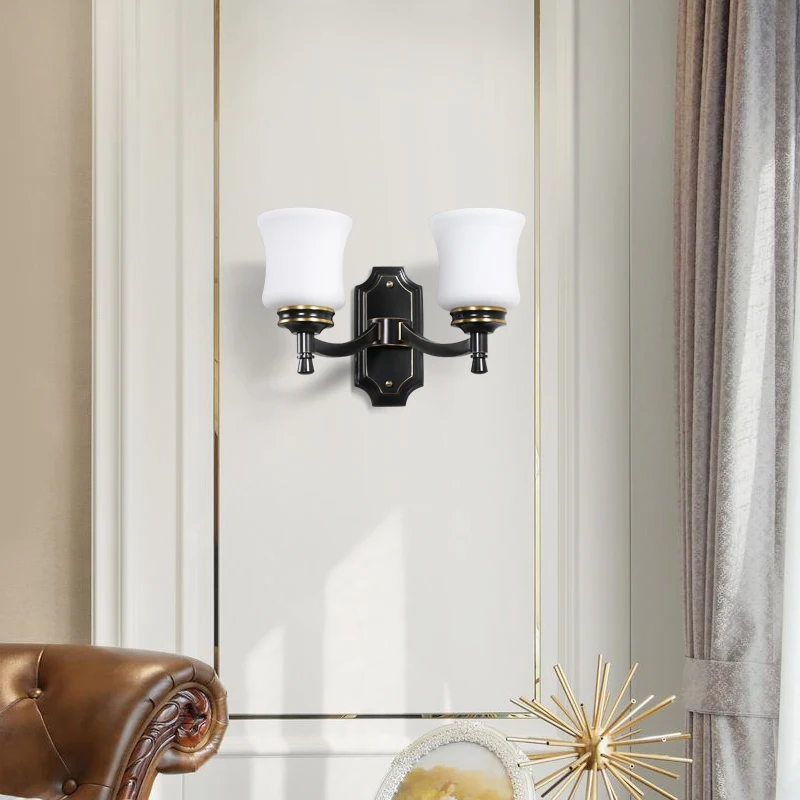 Modern copper LED wall lamp wall light aisle sconce lamp sconce light glass decor stair hallway living room foyer wall lamps
