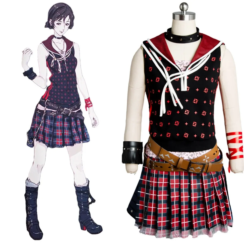 

Final Fantasy XV FF 15 Iris Amicitia Cosplay Costume Dress Gown Uniform Full Set Suit Halloween Carnival Costumes