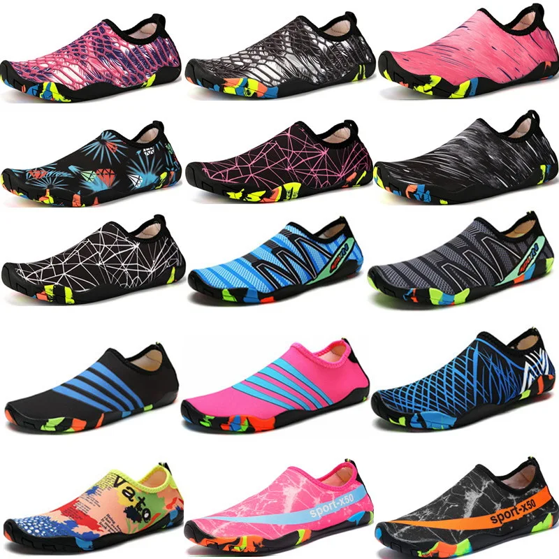 

2019 Swimming Water Aqua Shoes Men Women Beach Camping Shoes Adult Unisex Flat Soft Walking Lover yoga Shoes Non-slip sneakers