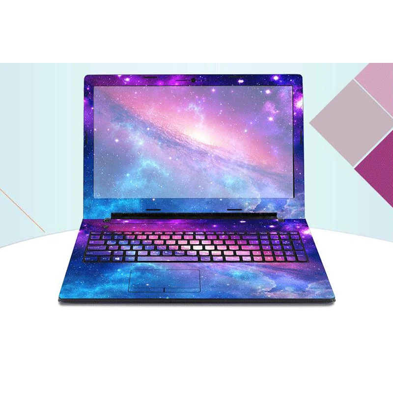 Hot ! 2017 Laptop Sticker Protective PVC Skins Customize ABC Sides+Keys+Key Interstice Stickers For lenovo Y510P Case