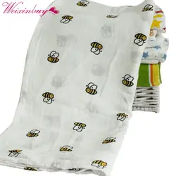 Лидер продаж, Пеленальное Одеяло для новорожденных, детское хлопковое удобное полотенце из муслина, 120*120 см