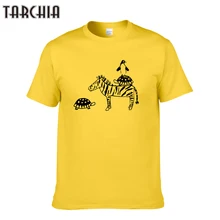 TARCHIA Animal Print Men’s T-shirts Cartoon Summer Fashion Men T Shirts Hip Hop Short Sleeve Tees Plus Size Cotton Tees Tops