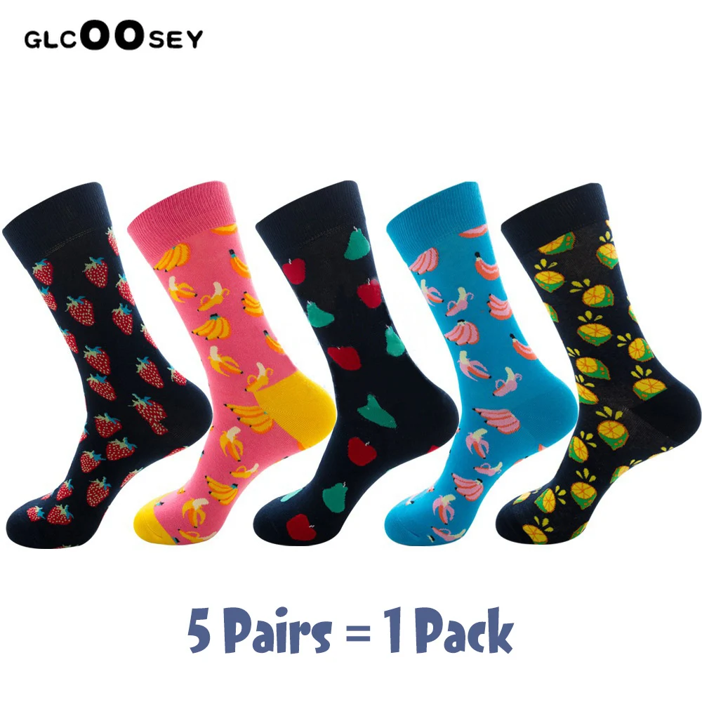 Floowyerion Mens Strawberry plants fruit Pink Novelty Sports Socks Crazy Funny Crew Tube Socks
