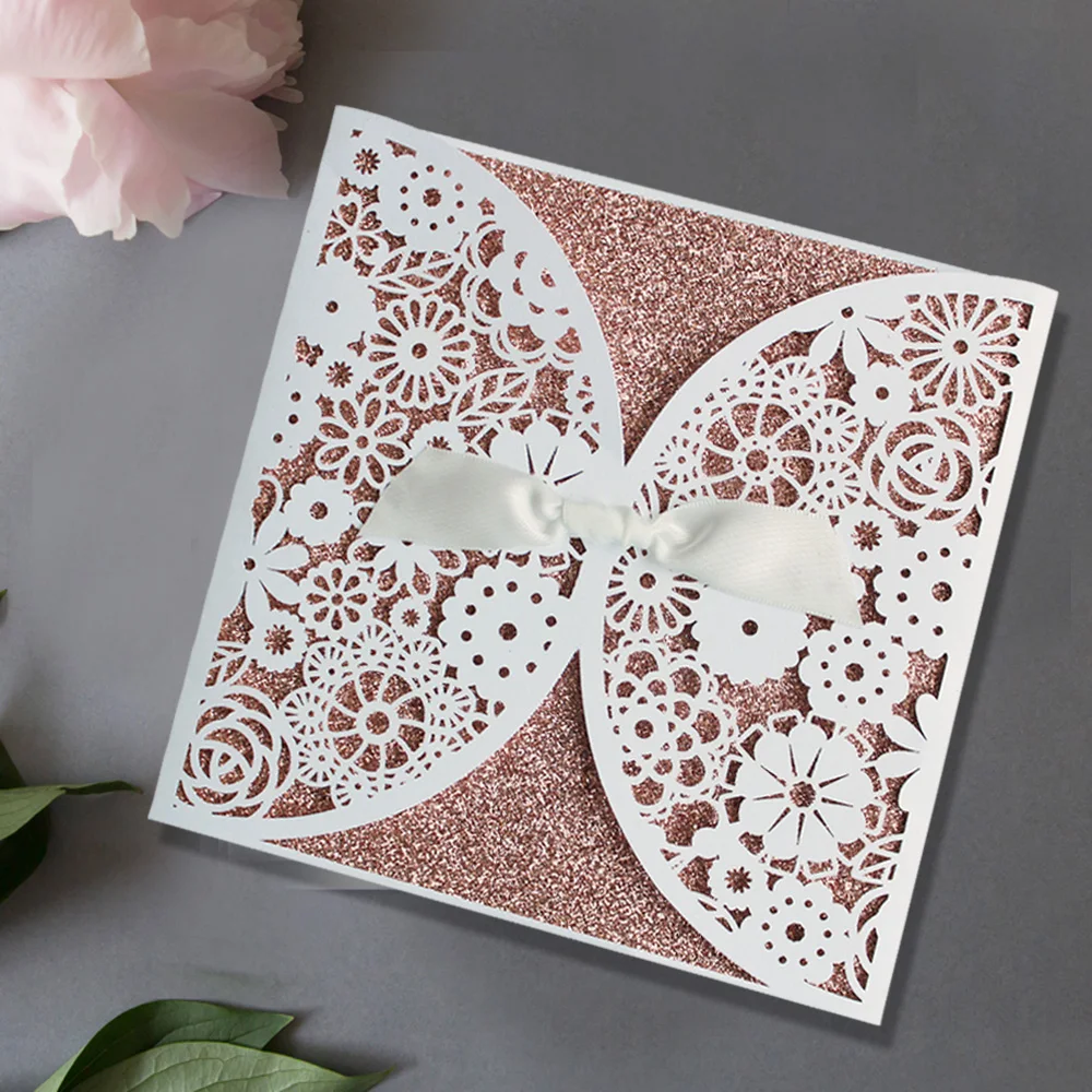 Rose Gold Liner Invitation