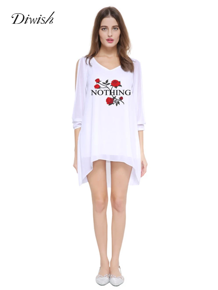 

Diwish Women's Summer Dresses 2019 Long Sleeve Fashion Print Loose Mini Dress New Short Dress Plus Size Dresses for Women XXXL