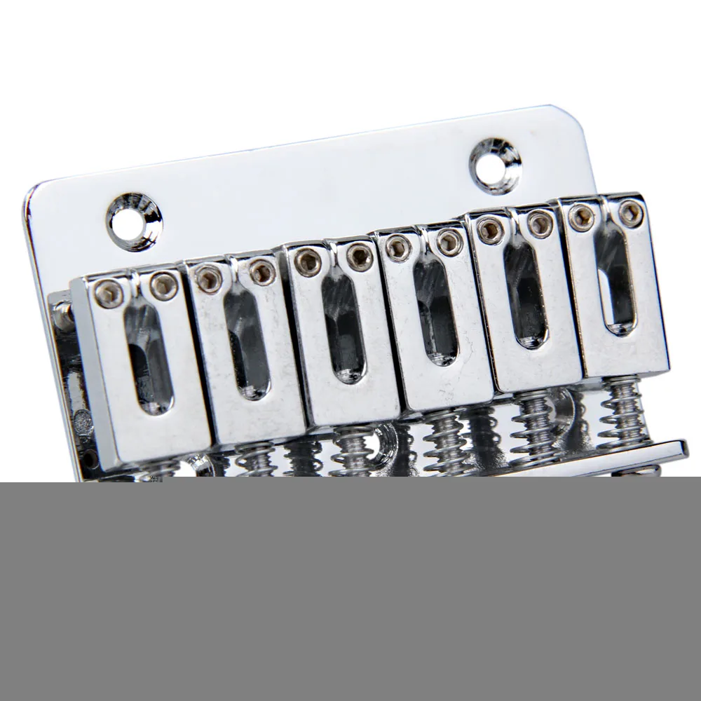 Silver 6 Saddle Hardtail Bridge Top Load 65mm Electric Guitar Bridge on Alibaba