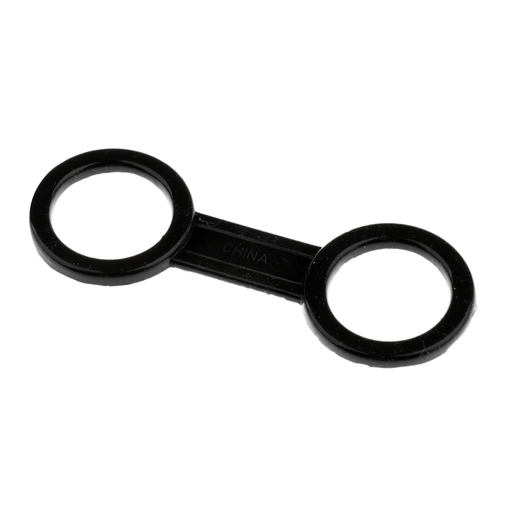 4 Pieces Flexible Detachable Clip Keeper & Dual Loop Retainer for Scuba Diving Dive Snorkeling Snorkel Mask