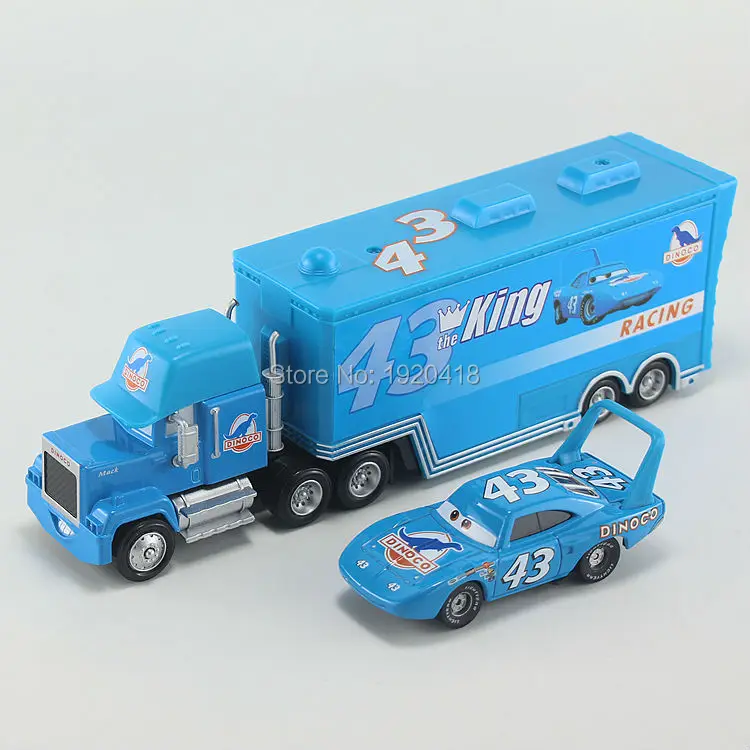 Lowest Price Pixar Cars No.43 Race Team The King & Mack Truck Diecast Toy Car For Children 1:55 Loose Brand New In Stock & Free Shipping Lowest Price Pixar Cars No.43 Race Team The King & Mack Truck Diecast Toy Car For Children 1:55 Loose Brand New In Stock & Free Shipping