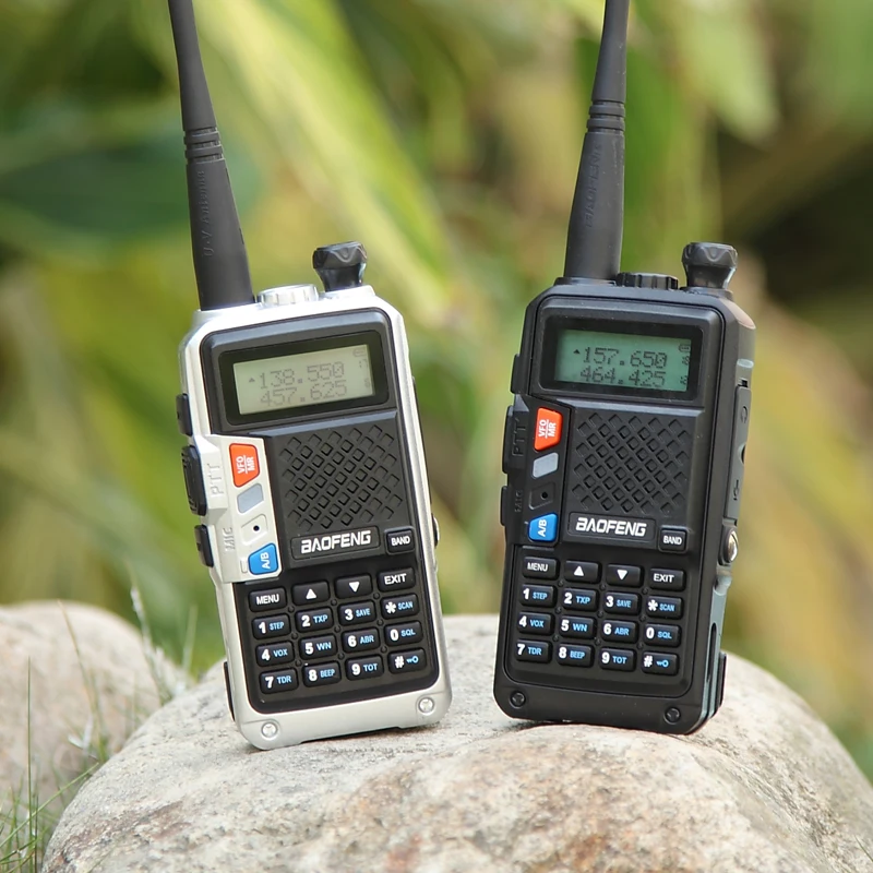 2 шт. BaoFeng BF-UVB3 PLUS Walkie Talkie 8 Вт двухдиапазонный двухсторонний радио портативный Радиоприемник CB несколько моделей зарядки