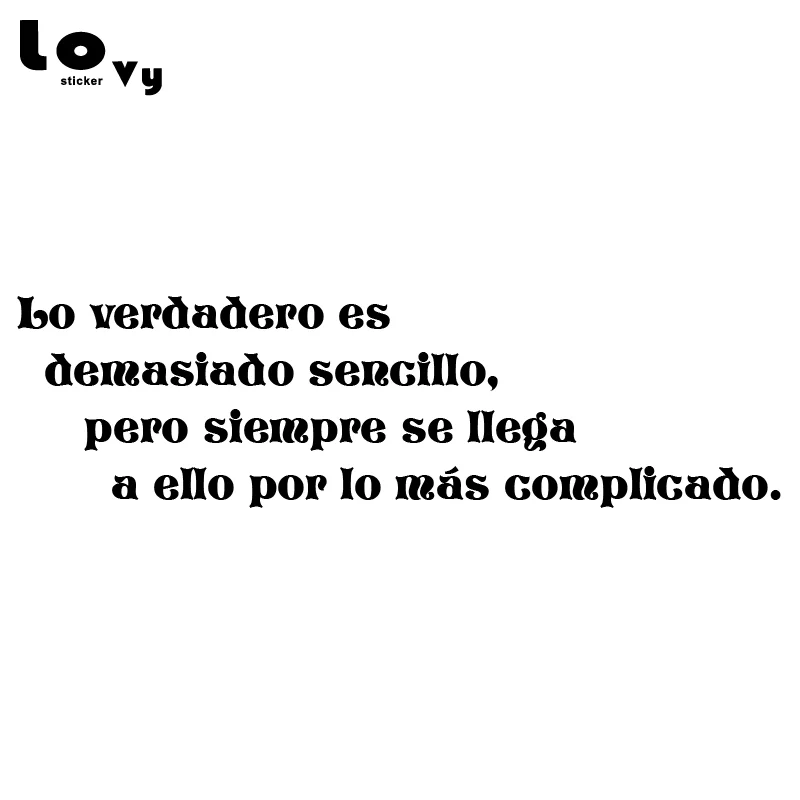 Истина слишком простая цитаты на испанском стикер стену креативная испанская