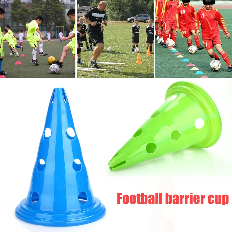 Multicolor soccer training cones