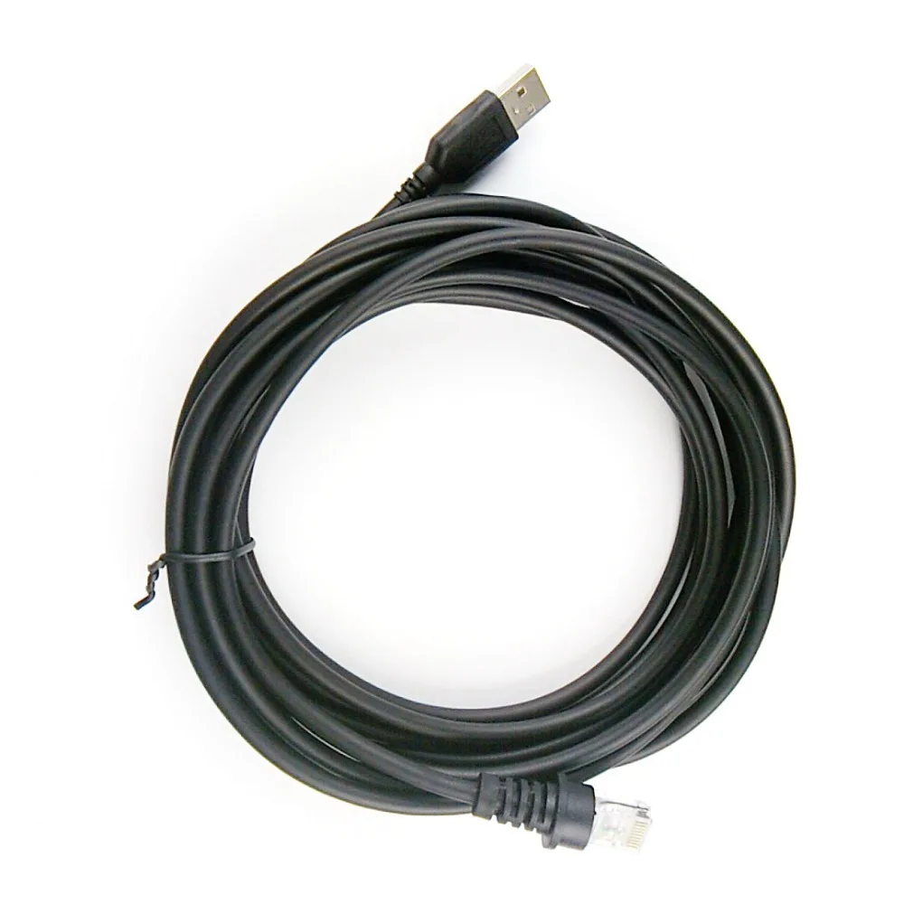 2 шт. сканер штрих кода USB кабель 5 м для Honeywell Metrologic MS7120 MS5145 MS9540 MS9520 MS9535 MS1690 не PS2