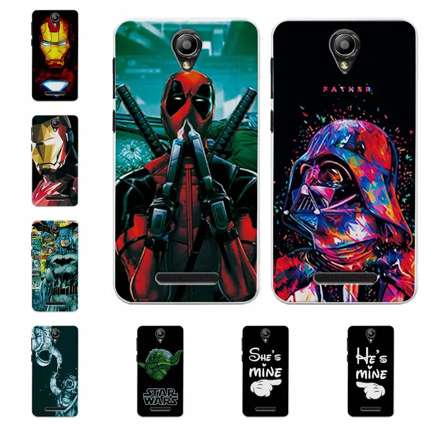 

Charming Deadpool Spiderman Case Coque For Fly IQ4514 EVO Tech 4 Soft TPU Phone Cases For Fly IQ 4514 iq4514 Back Cover Capa
