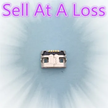 

10pcs G23 Micro USB 5pin Jack Female Socket Connector OX Horn Type for Tail Charging Mobile Phone High Quality Sell At A Loss