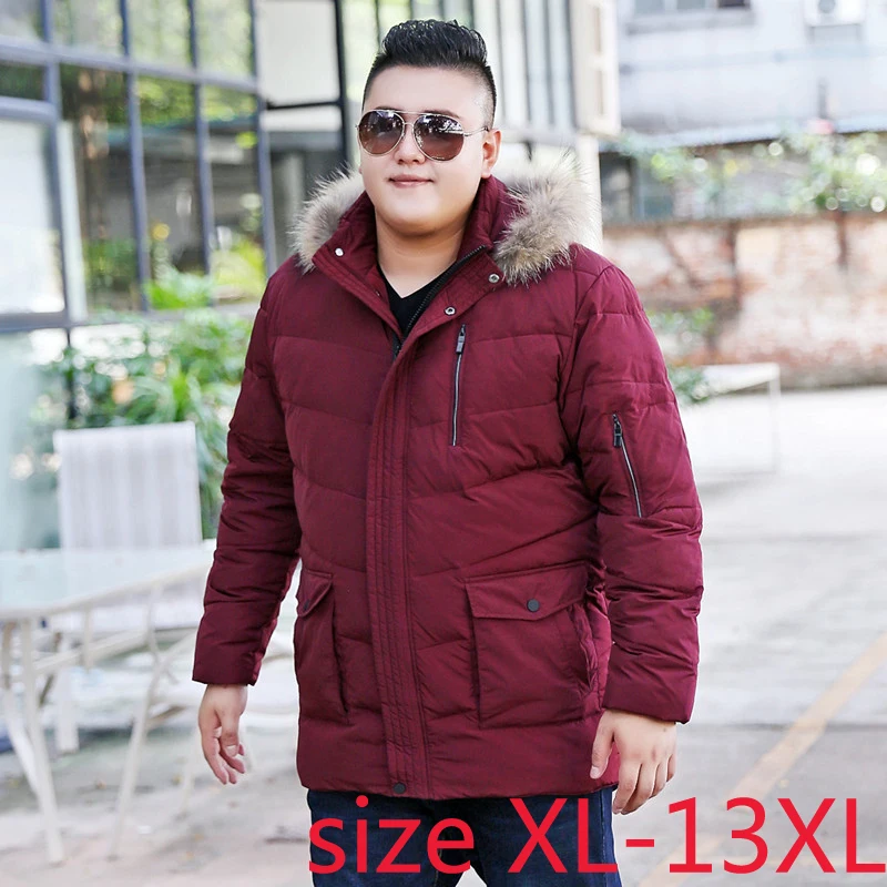 Мужской пуховик с меховым капюшоном большой размер XL 10 5|xxl fashion|xxl mxxl size |