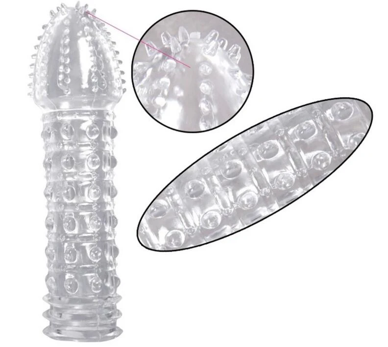 hc040Penis Extension Condom Enlargement Reusable Cock Sleeve (12)