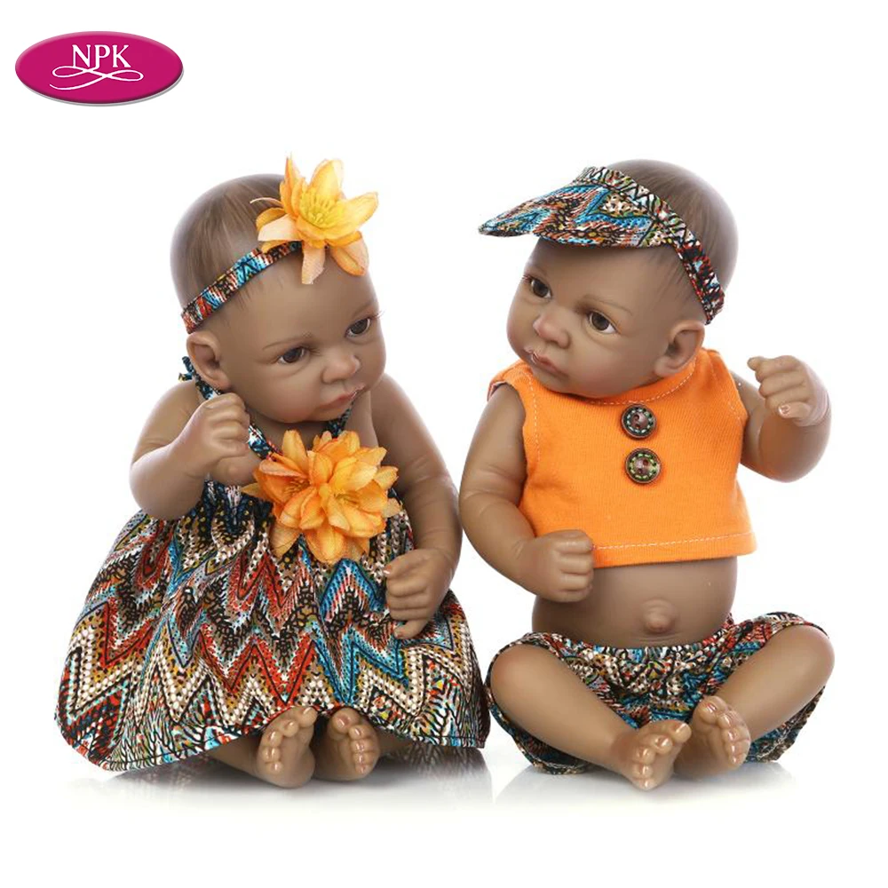 NPK Mini Reborn Baby Doll игрушки Реалистичные мальчики девочки Близнецы полностью