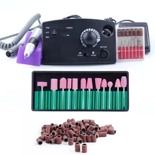 30000 об/мин аппарат для маникюра, педикюра, 12 шт фрезы, 100 шт шлифовальный набор, электрический сверлильный станок для дизайна ногтей