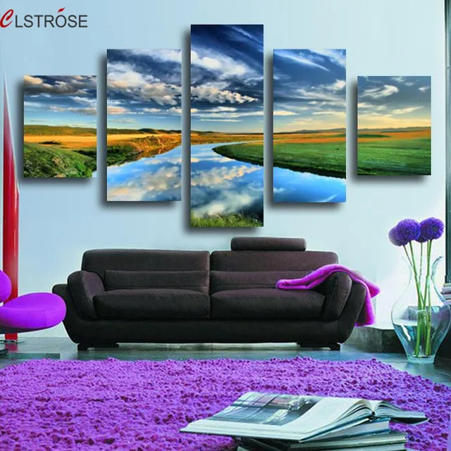 2017-Hot-Sale-Modern-Bridge-Nightscape-Wall-Art-Painting-Beautiful-Tree-Landscape-Mountain-Seaview-Canvas-Pictures (2)