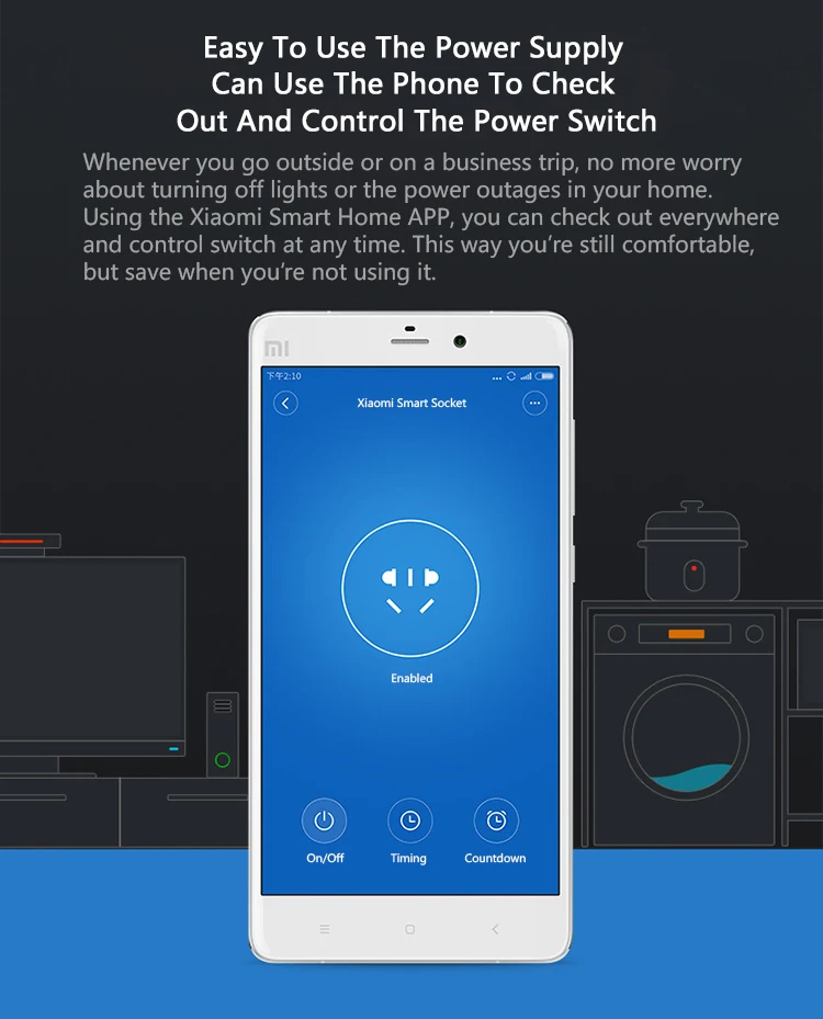 Original Xiaomi Mijia Smart Home Zigbee Version Smart Socket Work With Xiaomi Mult (6)
