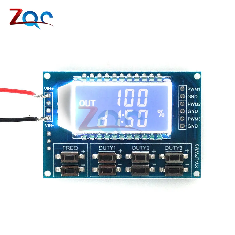 1Hz-150 кГц Отношение сигнал/генератор PWM частота импульсов рабочий цикл регулируемый модуль ЖК-дисплей Дисплей 3,3 V-30 V PWM плата Модуль гибкий кабель