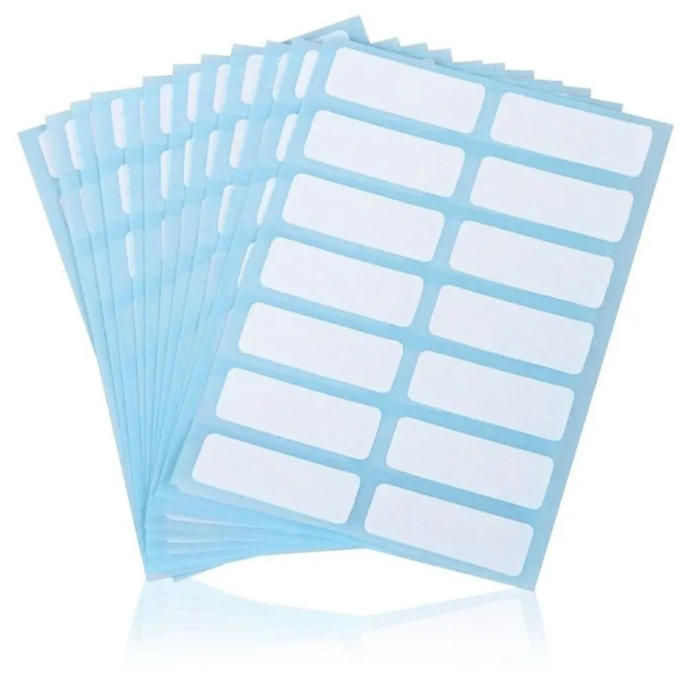 

12Sheets Adhesive White Price Sticker Blank Note Sticker Name Number Tags Sticky Writable Labels 13 X 38mm Jewelry Accessories