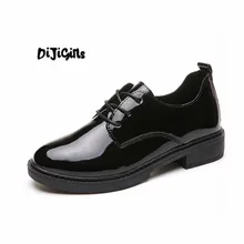 Женская обувь на плоской подошве; коллекция года; Туфли-оксфорды в британском стиле; женские весенние туфли-оксфорды на плоской подошве; Повседневная обувь; женская обувь на шнуровке