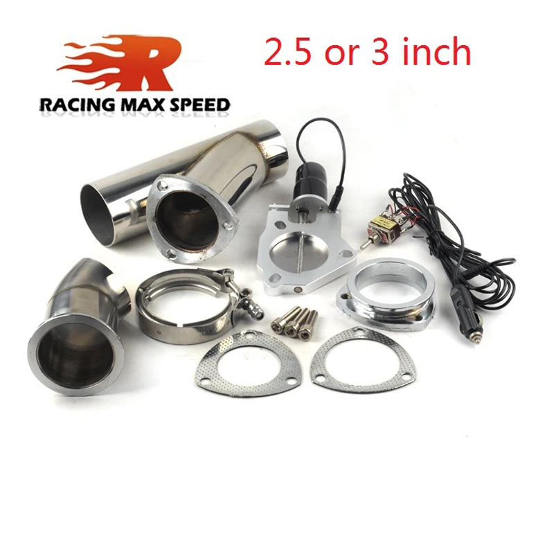 

New 3.0inch exhaust pipe cutout pipe with switch Manual control / unpick and wash