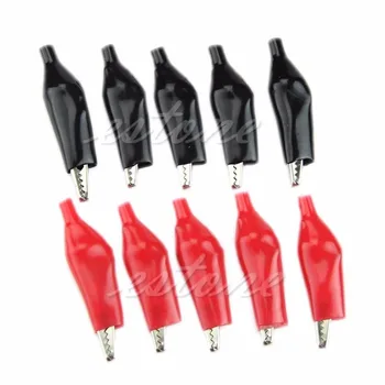 

10Pcs 28mm Alligator Leads Crocodile Test Clip for Electrical Jumper Wire Cable