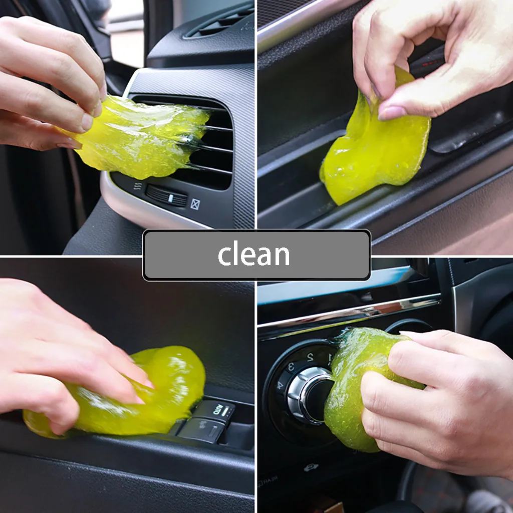 Очищает царапины краски автомобиля мягкий клей резинка силикагель очиститель пыли милый зеленый Слизень Практичный Прочный волшебный мягкий липкий# YL1