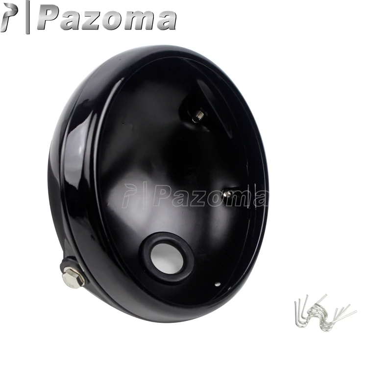 7 Inch Motorcycle Headlamp Shell 7&quot Motorbike Led Headlight Housing Bucket Trim Ring For Harley Honda Yamaha YBR125 YBR 125 |