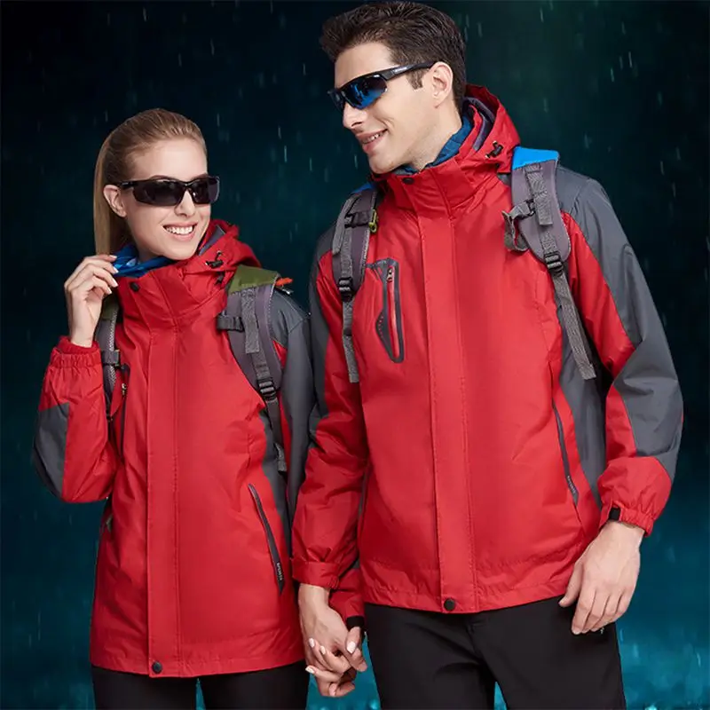 

2018 Men's Winter Inner Fleece Waterproof Jacket Outdoor Sport Hiking Camping Trekking Skiing Male Jackets Women Winter Coat