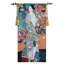 Klimt знаменитая картина танцор настенный гобелен бельгийский художественный настенный марокканский декор гобелин средневековый настенный ковер 70*140 см tapiz