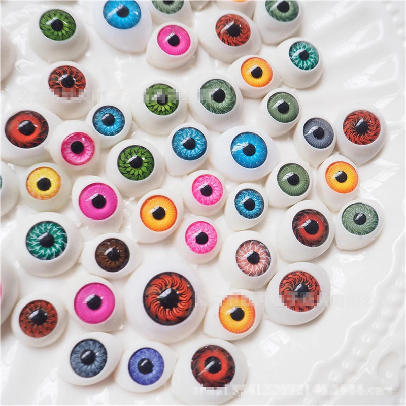 

40/60/100Pcs Slime Charms Acrylic Horror Eyes Resin Flatback Slime Accessories Beads Making Supplies For DIY Scrapbooking Crafts