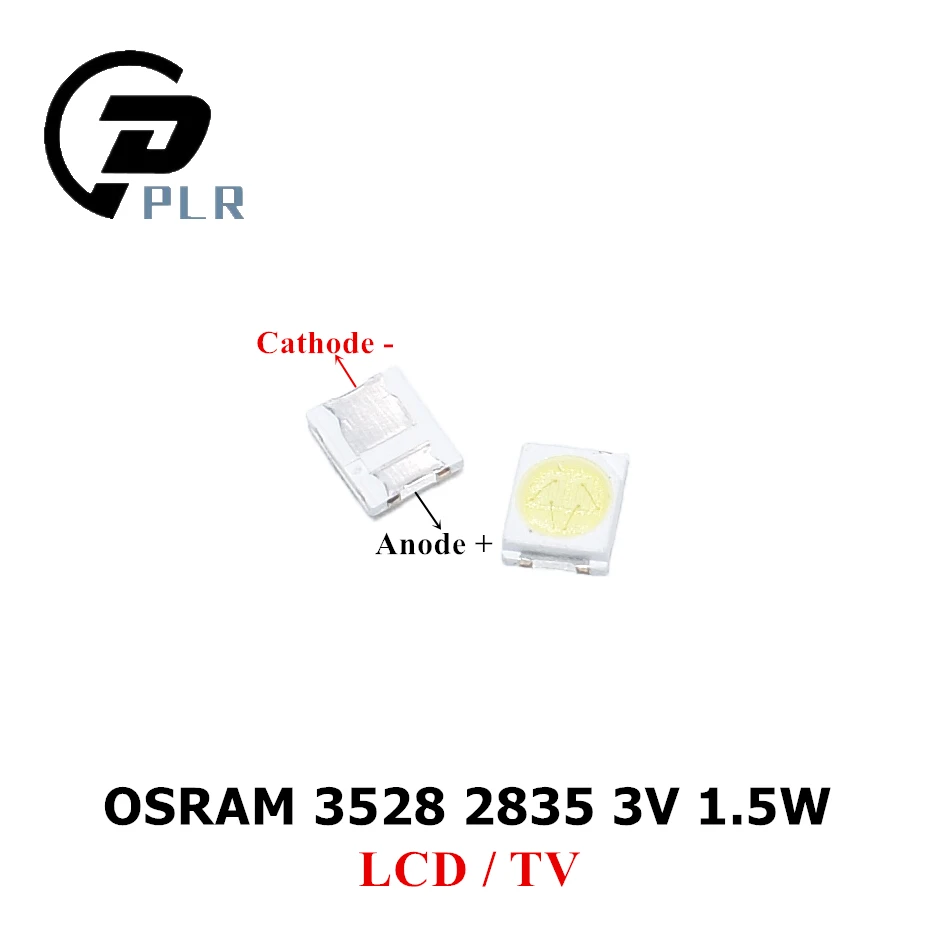 500 шт./лот OSRAM SMD светодиодный 3528 2835 3V 1,5 W 130LM холодный белый высокой мощности для подсветки телевизора