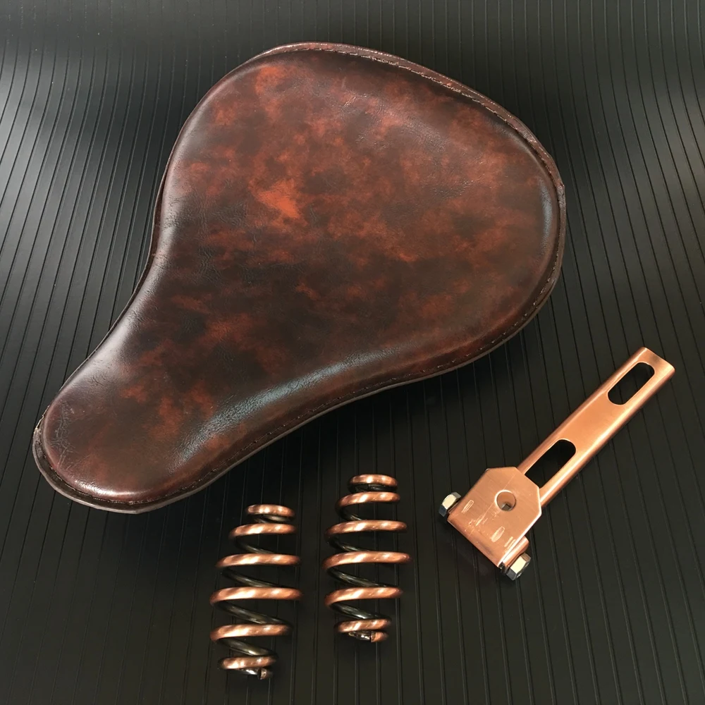 custom leather bobber seats