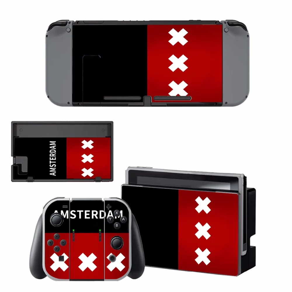 

VINYL SKIN STICKER AMSTERDAM DECAL COVER for Nintend Switch Console and Joy-Con Controlle