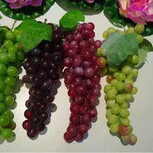 Виноградные грозди высокие искусственные фрукты виноград домашний рынок магазин украшения Пластиковые ремесла 3 шт./лот