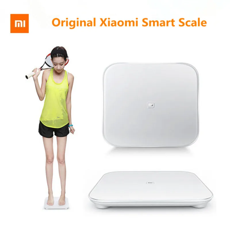 

Original XIAOMI MI Smart Weighting Scale XIAOMI Scale for Android iOS Devices Digital Household Scale White