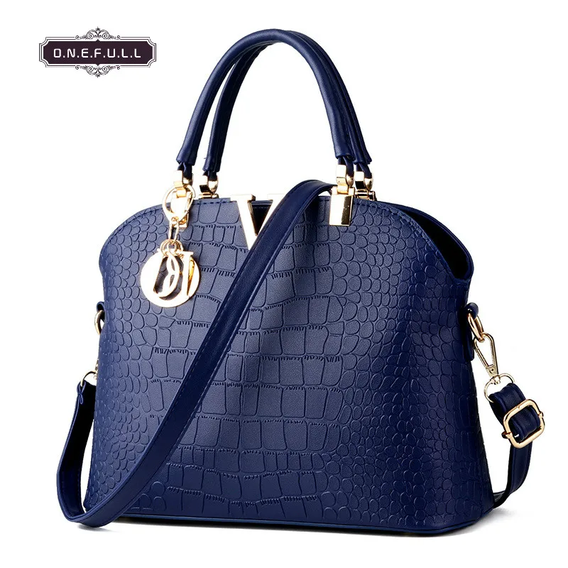 New Women Messenger Bag Alligator Pattern PU Leather Handbags Shell Shoulder Crossbody |