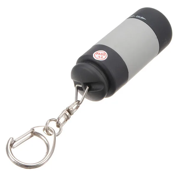 

Useful 2X Portable Rechargeable USB Mini LED Torch Key Chain Ring