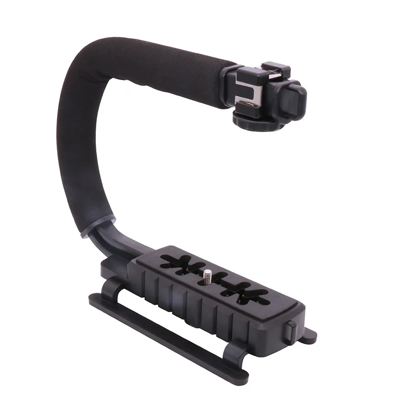 C Shape flash Bracket holder Video Handle Handheld Stabilizer Grip