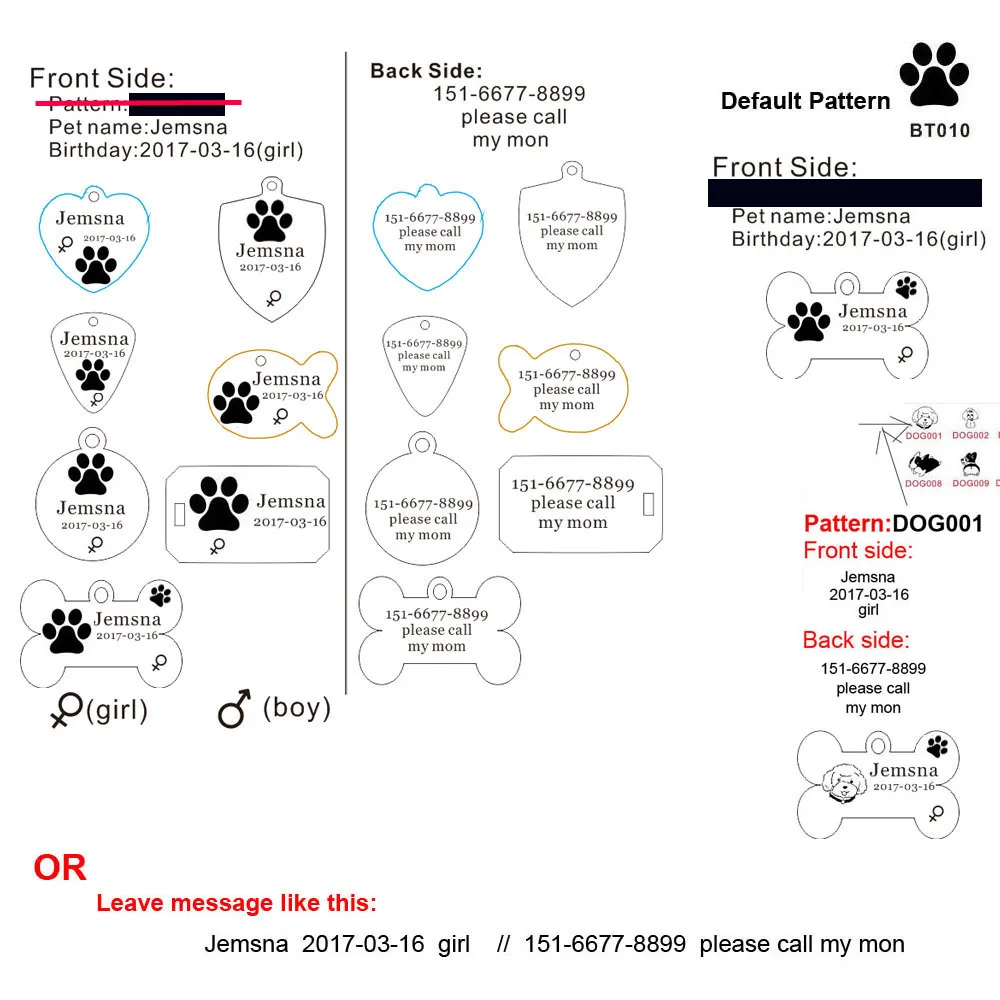 Идентификационные бирки для собак, гравировка, ошейник для кошек, аксессуары для собак, индивидуальная идентификационная бирка для питомцев, именная бирка из нержавеющей стали для щенков