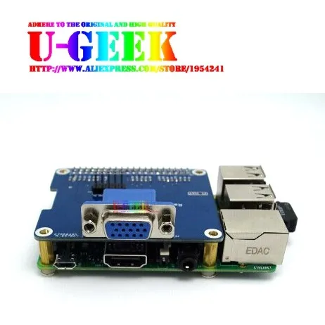 GPIO к VGA адаптер шляпа Плата расширения/щит для Raspberry Pi 3 Model B, 3B, 2B, 3B+, 3A+, Zero w | "HDMI VGA двойной экран"